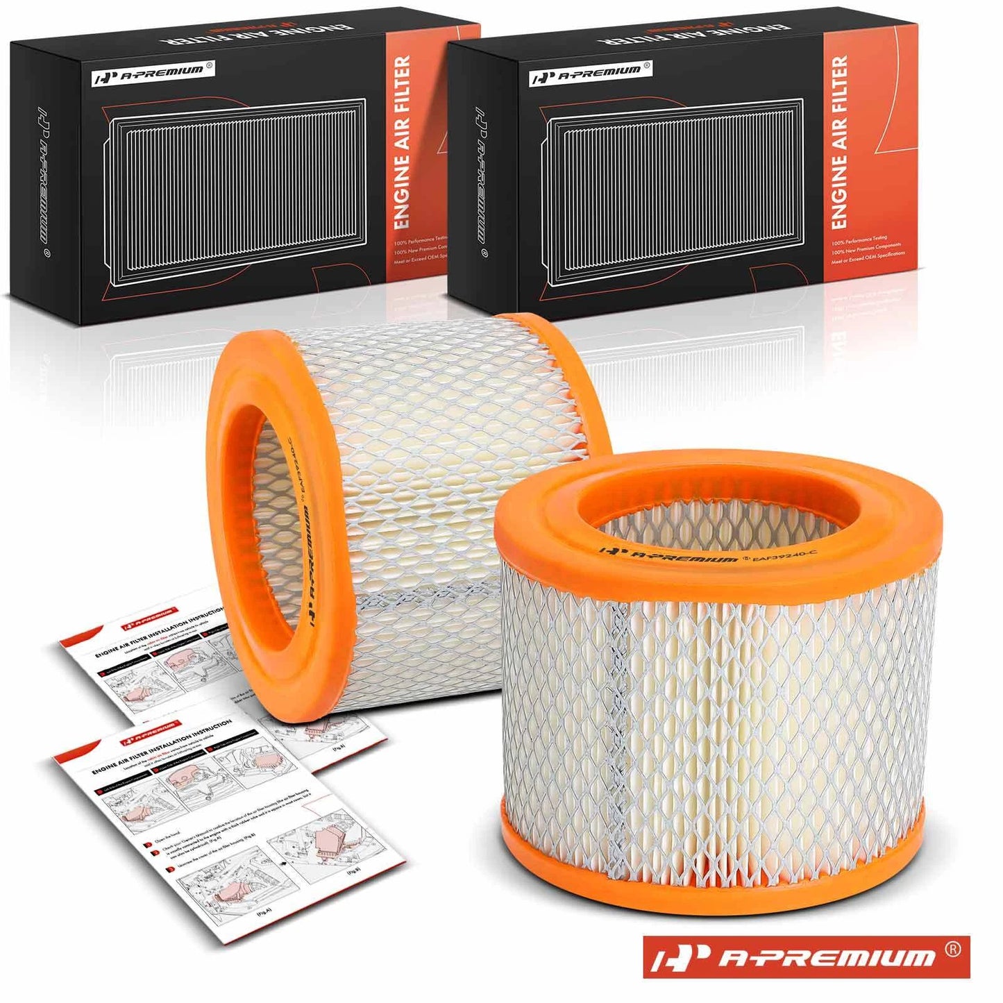 2X Engine Air Filter for Buick Regal (1988) & Chevrolet Cavalier (1988)