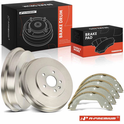 Brake Drums + Ceramic Brake Shoes for Chevy Cruze (2011–2015)
