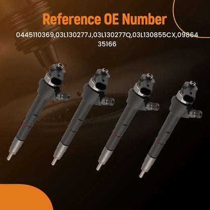 4PCS Fuel Injectors for VW Golf Jetta Tiguan Audi A4 A5 Q5 2.0 TDI (2011–2020)