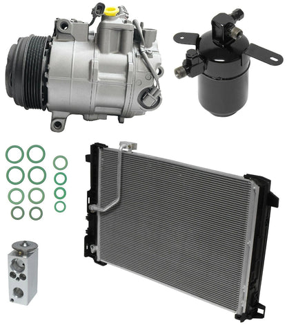 AC Compressor Kit w Condenser for Mercedes E350 3.5L (2014–2016)
