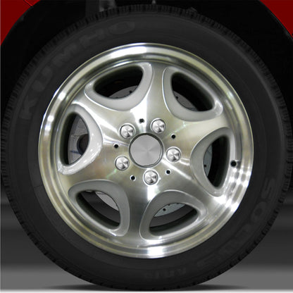 16x7.5 Factory Wheel (Bright Fine Metallic Silver) For 1996-1999 Mercedes S600