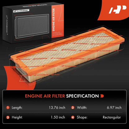 2X Engine Air Filter for Chevy Caprice, Buick Roadmaster (1990–1993)