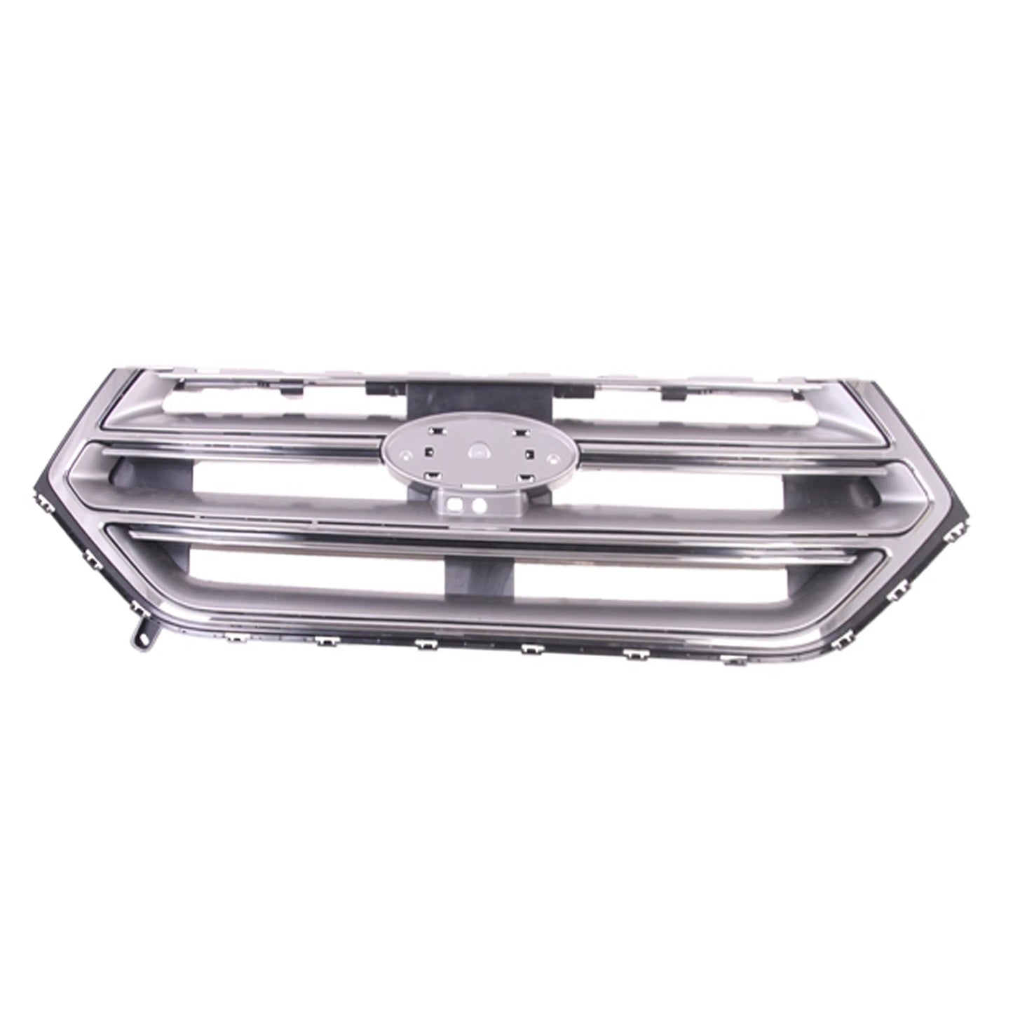 Front Grille Replacement Silver Chrome Polycarbonate with Camera for Hyundai Tucson (2022–2024)