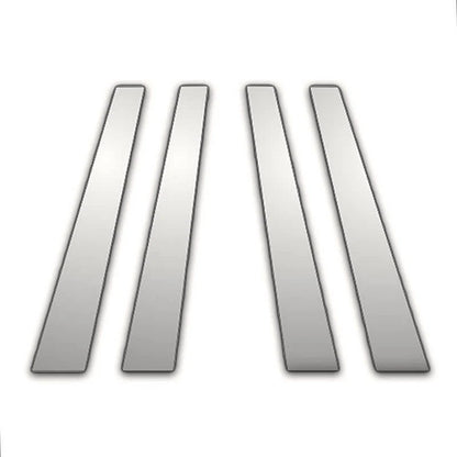Chrome Pillar Post Covers 4 Piece Replacement for BMW 5 Series (2004–2010)