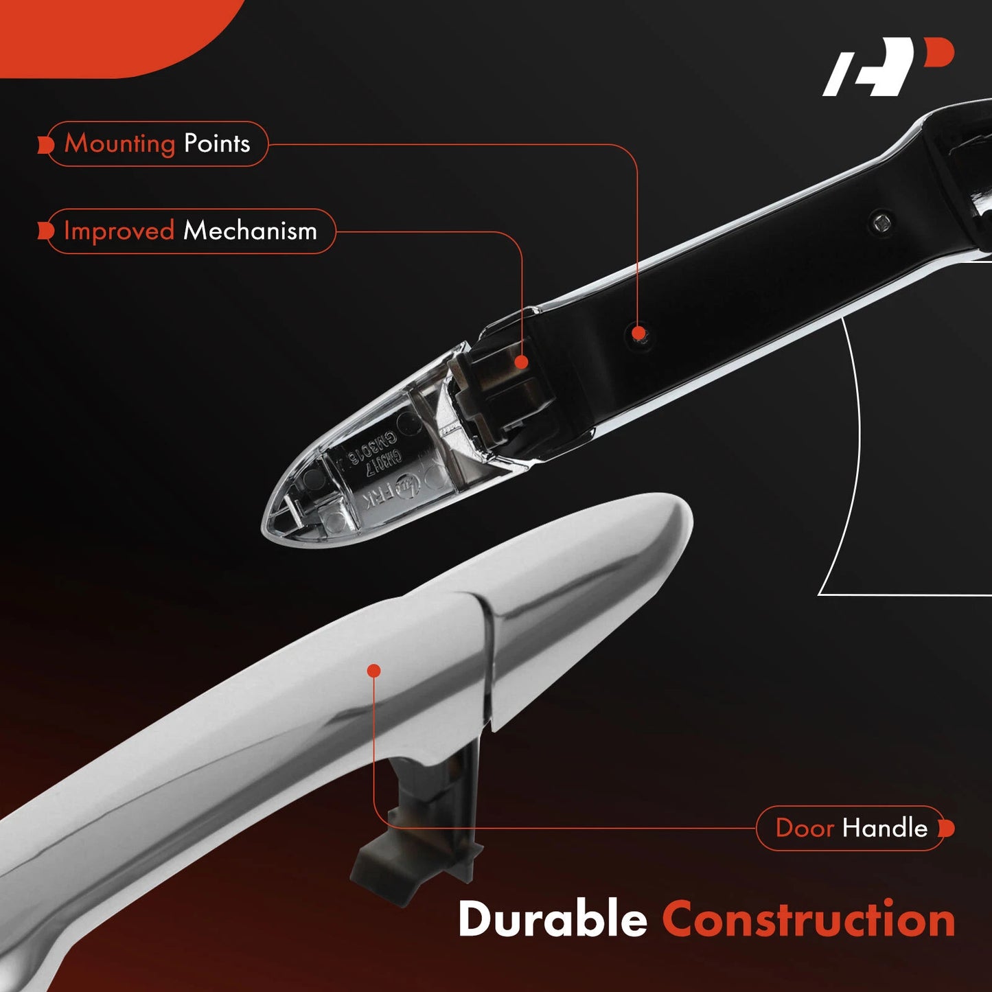 Chrome Exterior Door Handle for Chevrolet Spark (2016–2021)