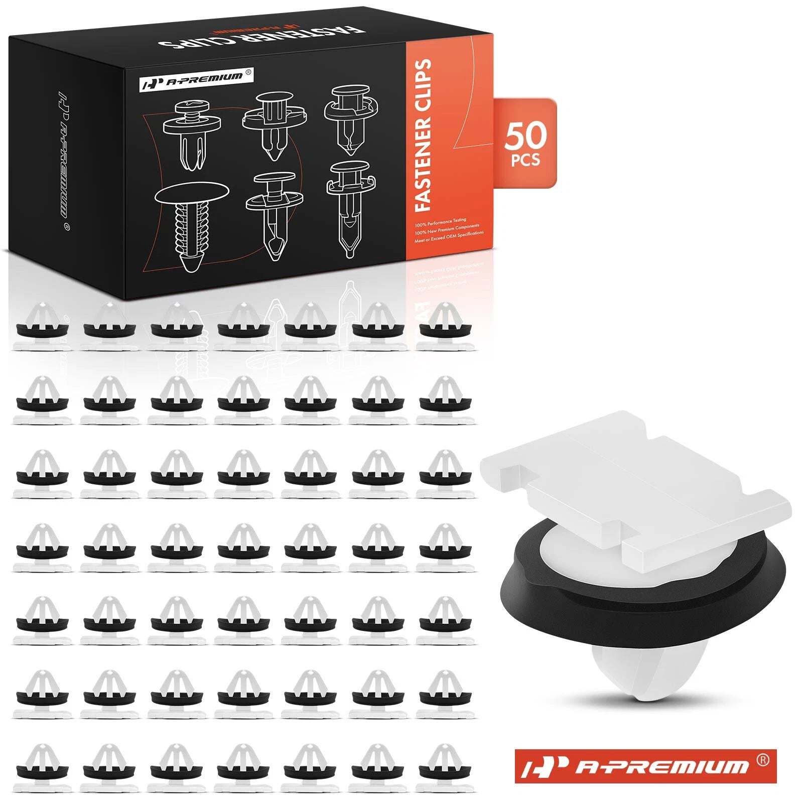 50Pcs Trim Molding Clips with Sealer for Chevy