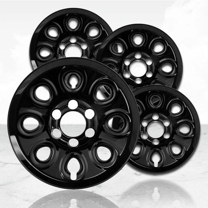 17" Gloss Black Wheel Skins (Set of 4) for 2005-2014 Chevy Tahoe