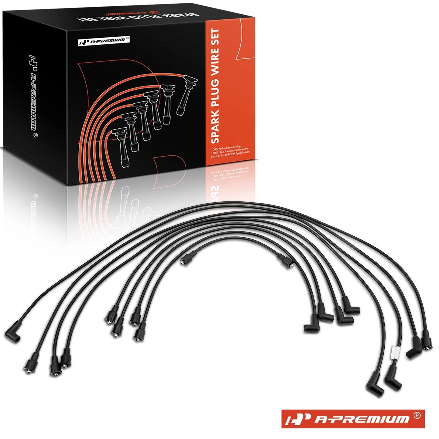 9x Spark Plug Wire Set for Chevy C10/K30/K20/Suburban (1973–1991)