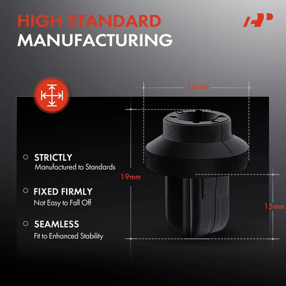 50Pcs License Plate Bracket Screw Grommet Clip for Mercedes-Benz