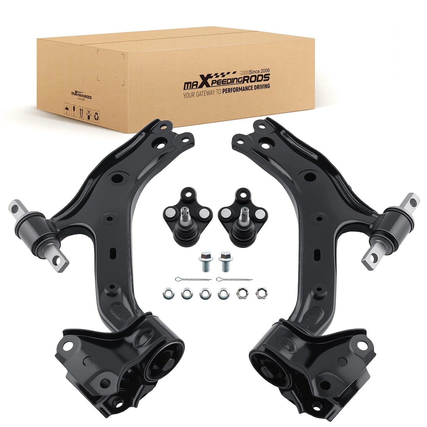 2x Front Lower Control Arms with Ball Joint for 2015–2016 Honda CR-V