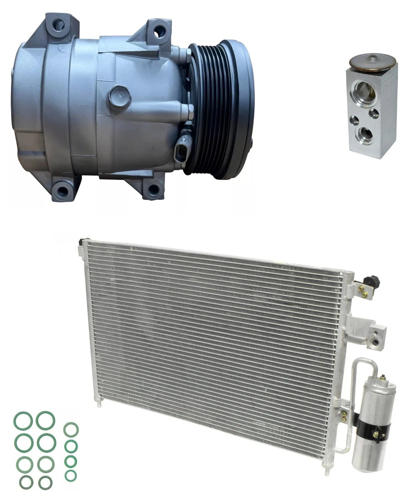 A/C Compressor Kit with Condenser Replacement for Suzuki Verona 2.5L (2004)
