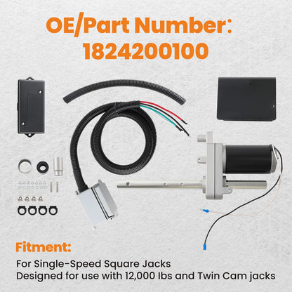 Electric Trailer Jack Kit for Jeep Wrangler (2018–2021)
