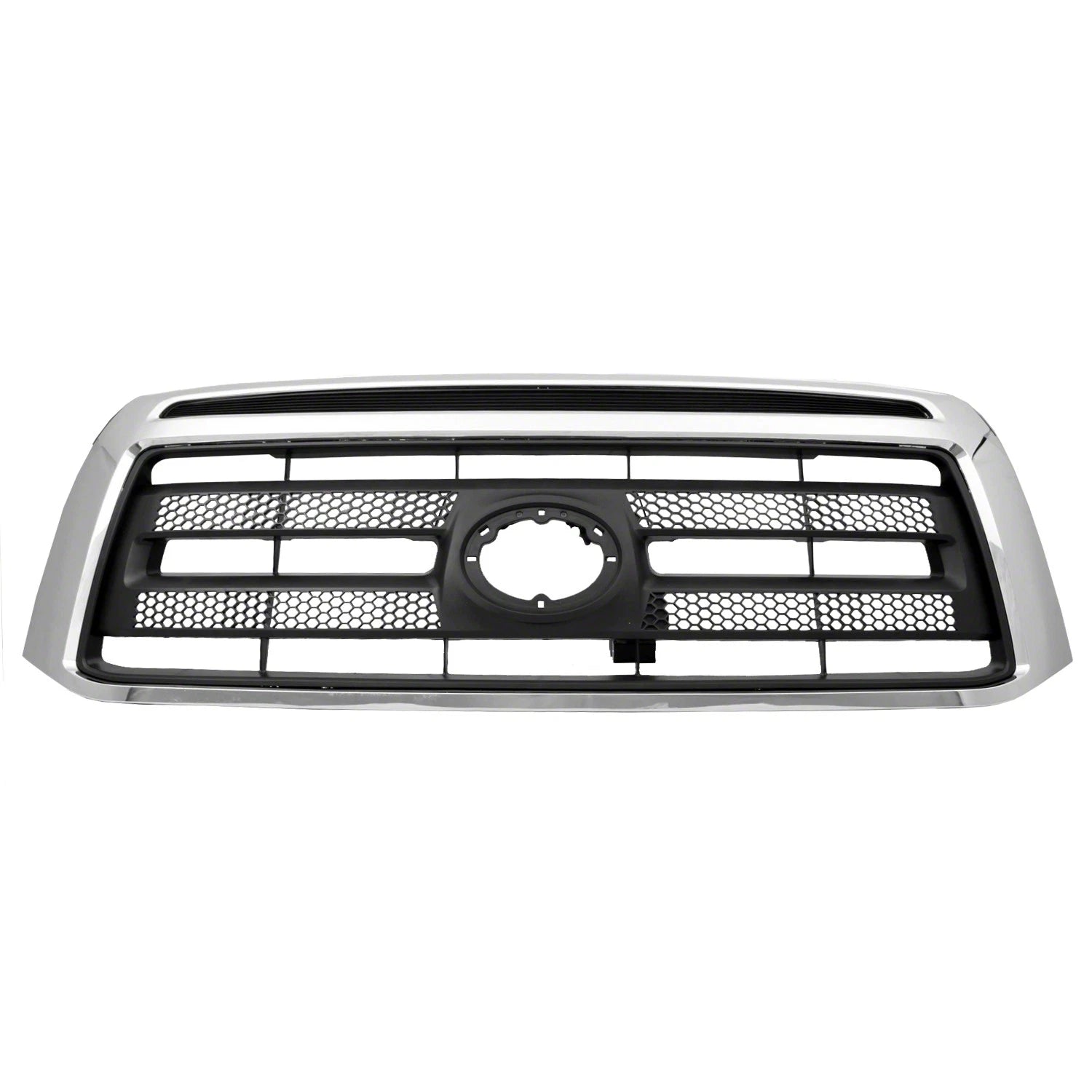 Replacement Black Chrome Plastic Front Grille For 2010-2013 Toyota Tundra Pickup