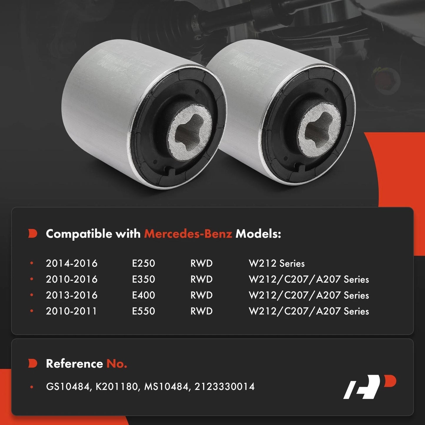 2Pcs Control Arm Bushing for Benz W212 C207 (2009–2016)