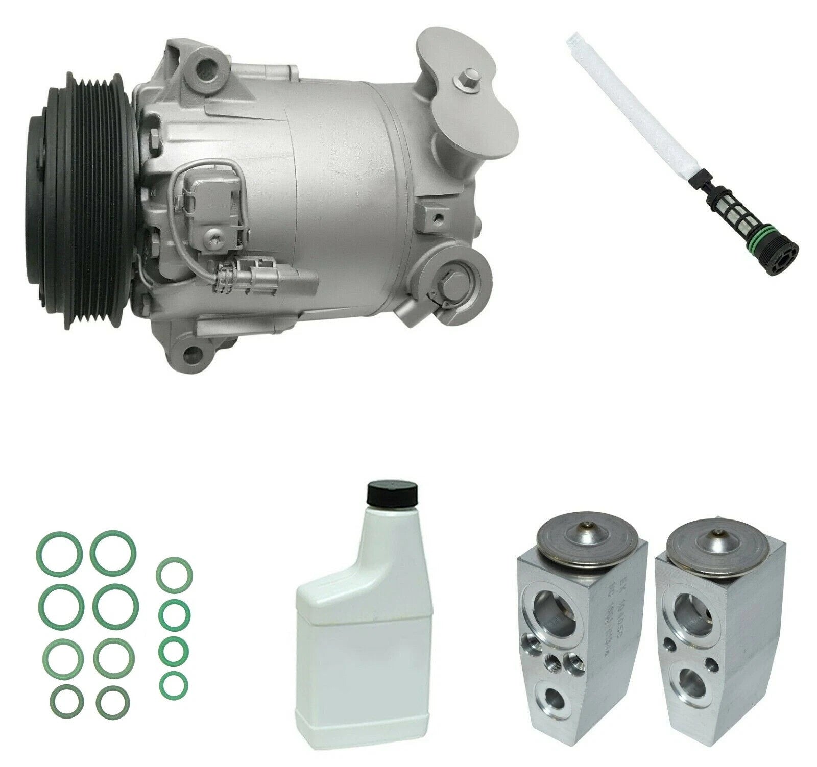 AC Compressor Kit Replacement for Chevrolet Malibu Limited 2.5L (2016–2016)