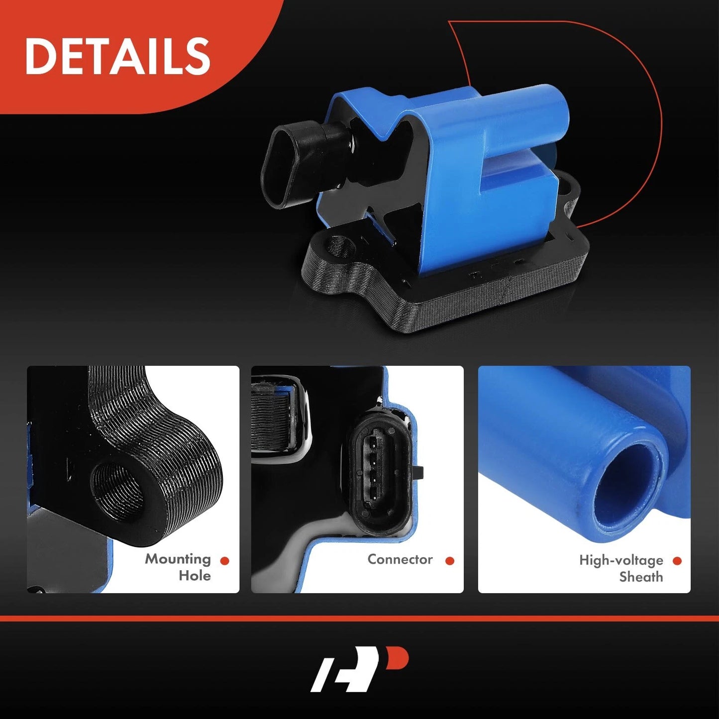 8x Blue Ignition Coil for Silverado 1500/2500 (1999–2006)