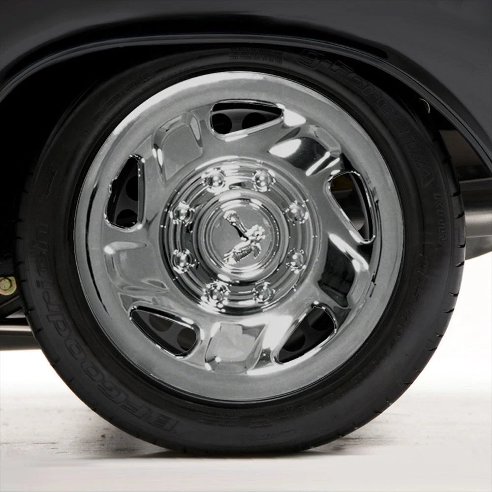 16" 8 Lug Chrome Wheel Covers Full Caps for Truck Van | 4 | Rear | 1 Month Manufacturer Warranty | 16 in