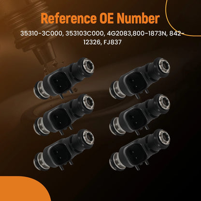 Fuel Injector Set for Hyundai Santa Fe, Kia Sorento (2006–2009)