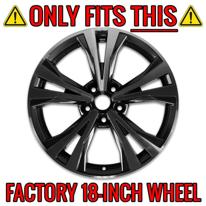 4 Wheel Skins Hub Caps Alloy Rim Covers for Nissan Rogue (2017–2020)
