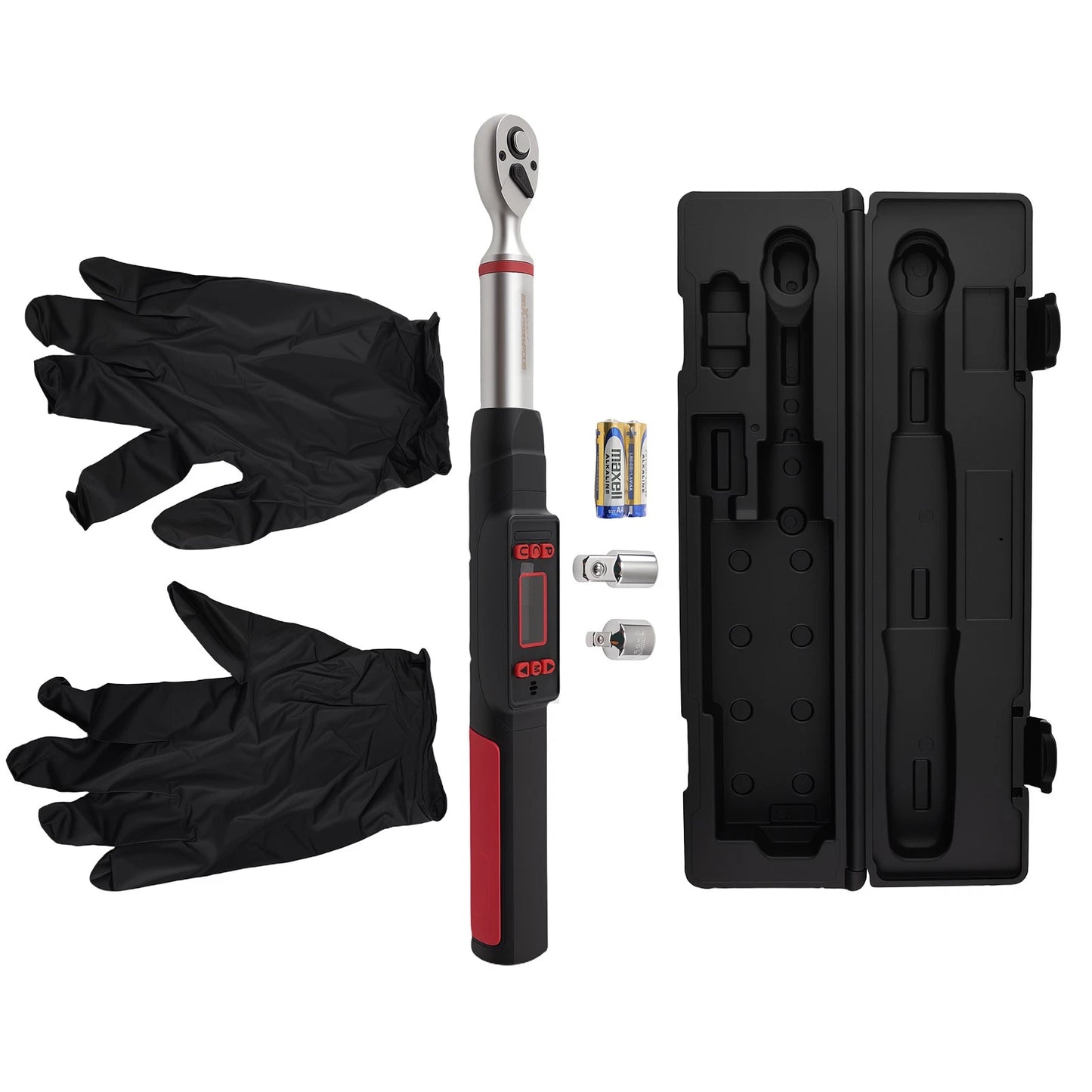 3/8-In LED Digital Torque Wrench for 1/2-In and 1/4-In Kits (5–50Nm)