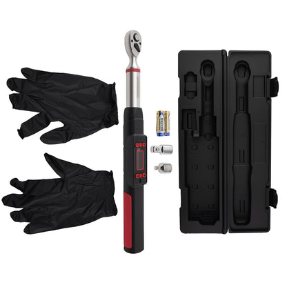 3/8-In LED Digital Torque Wrench for 1/2-In and 1/4-In Kits (5–50Nm)