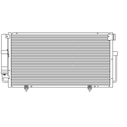 Replacement A/C Condenser w/Receiver Drier For 2002-2003 Subaru Impreza
