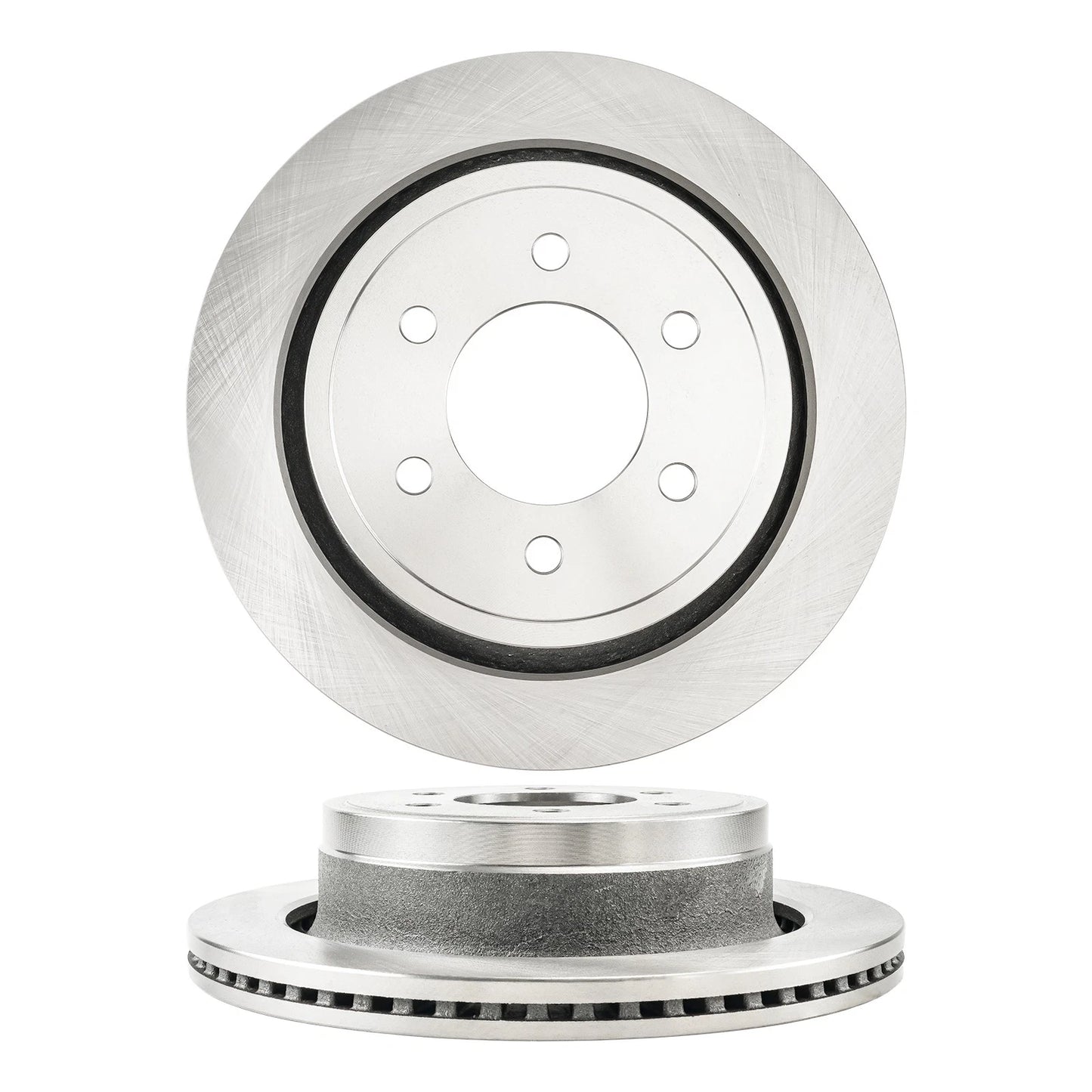 2X Vented Rear Disc Brake Rotors for 2012-2018 Ford F-150 (6-Lug)