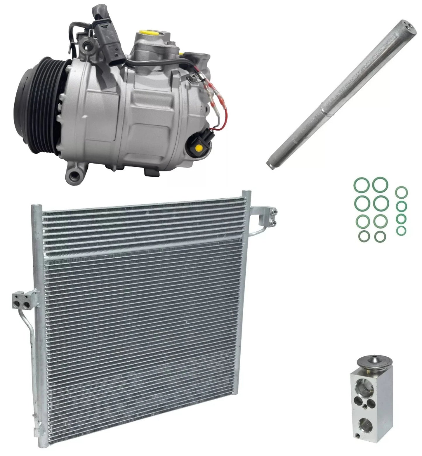 A/C Compressor Kit With Condenser for Mercedes GLS350d 3.0L (2017–2019)
