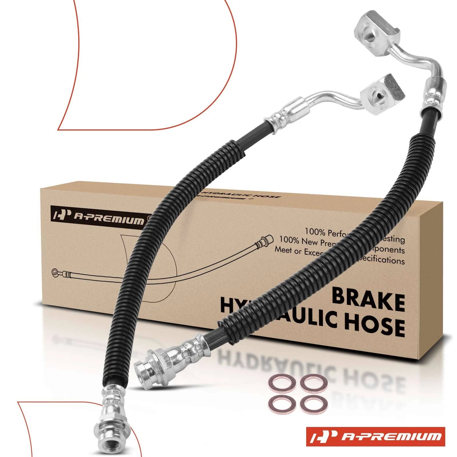 2X Rear Brake Hydraulic Hose for Chevrolet Astro GMC Safari (2003–2005)
