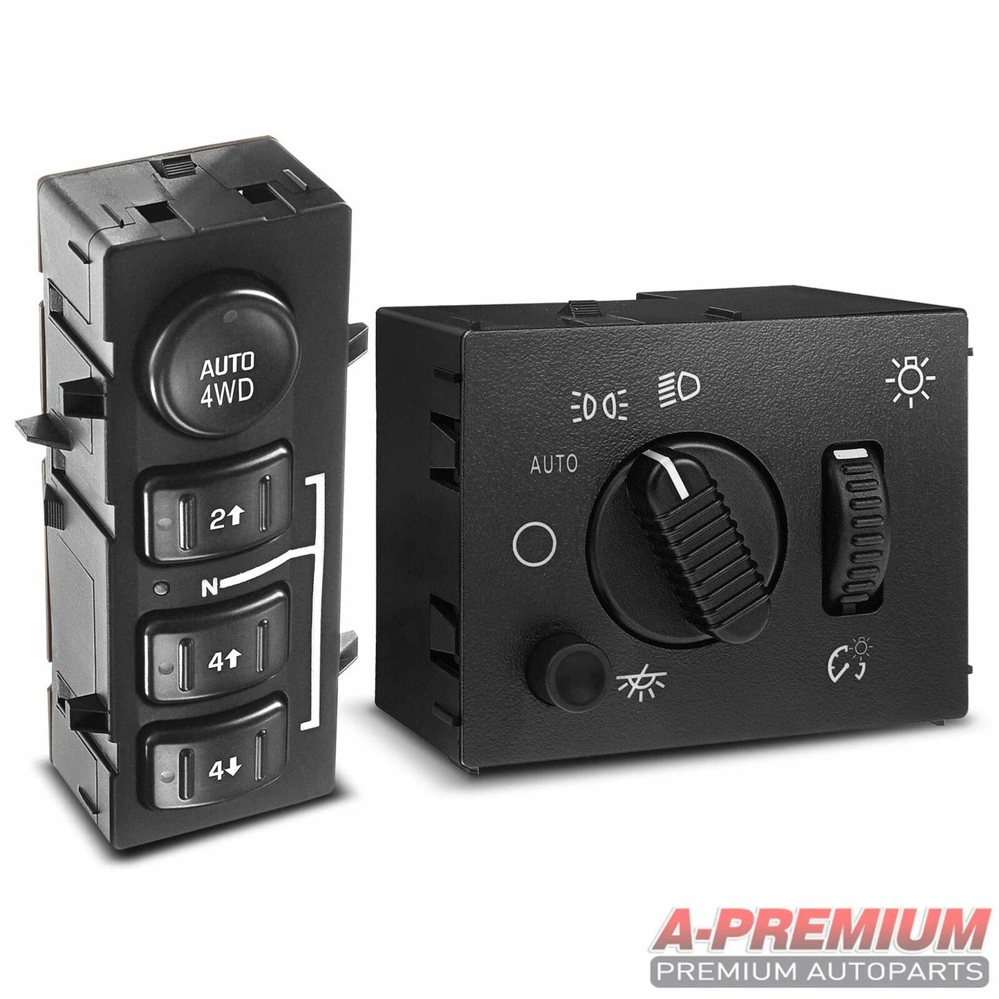 4X4 Selector Switch & Headlight Switch for Cadillac Chevrolet