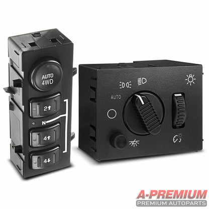 4X4 Selector Switch & Headlight Switch for Cadillac Chevrolet