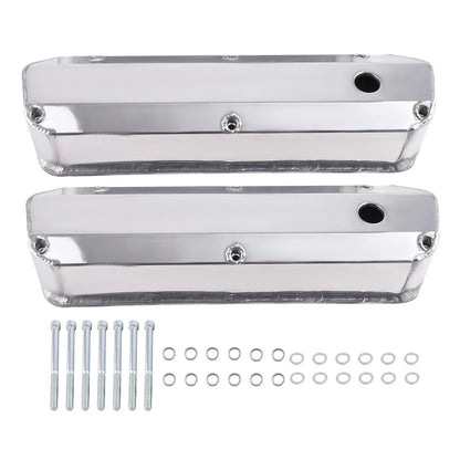 Aluminum Valve Covers for Ford 260 289 302 V8 (1962–1985) Fabricated Tall