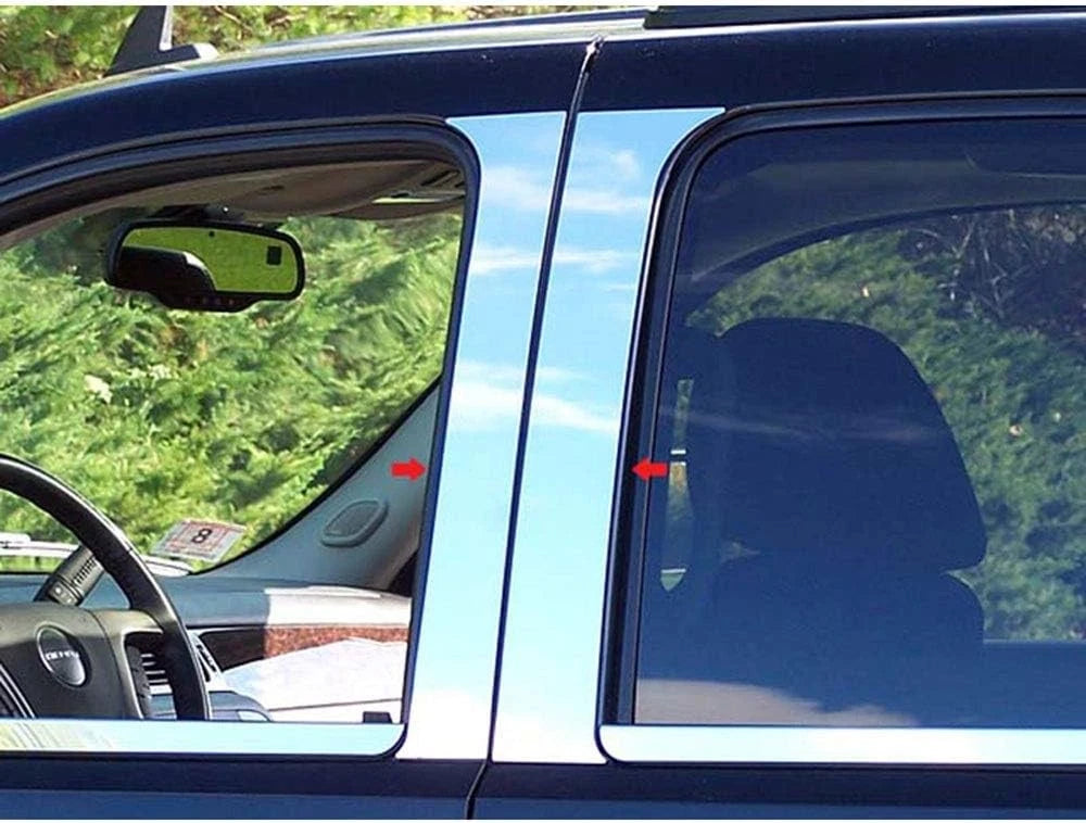 4pc. Luxury FX Chrome Pillar Post Trim for 2007-2013 GMC Sierra