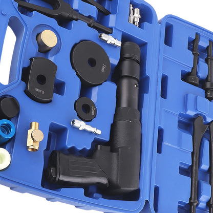 Air Hammer Kit for Heavy Duty 90 PSI Pneumatic Tool Set for 19PCS Chrome Steel with Case (19PCS)