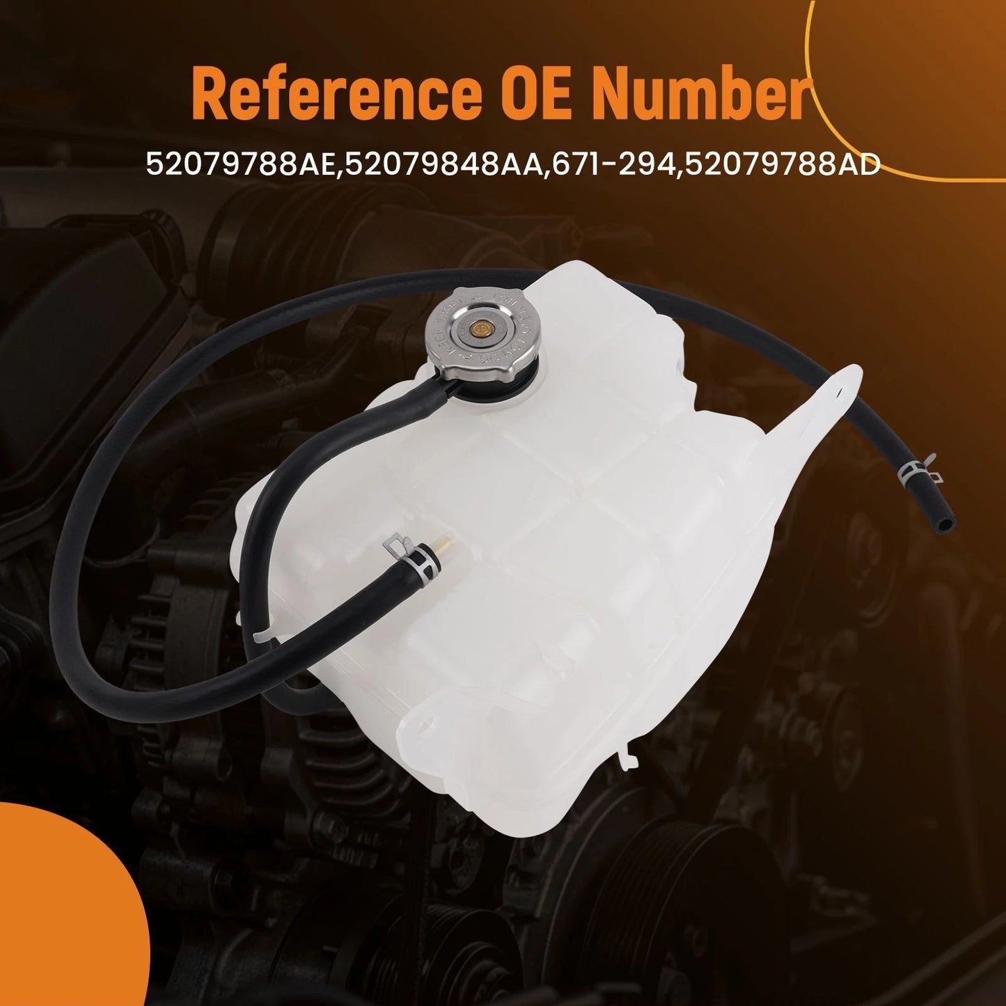Coolant Overflow Bottle for Jeep Liberty 3.7L (2002–2007)