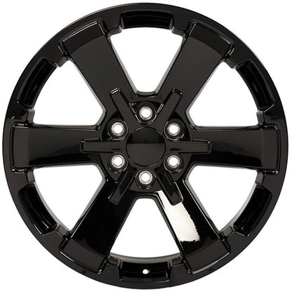 22 Inch Gloss Black Wheel Replacement for 1992-1994 Chevy Blazer