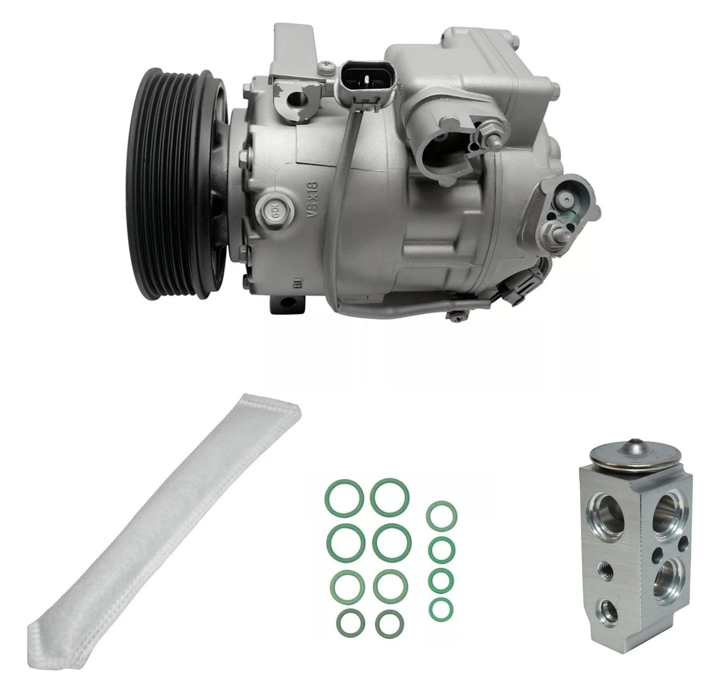 A/C Compressor Kit Replacement for Hyundai Genesis 2011–2014 4.6L V8