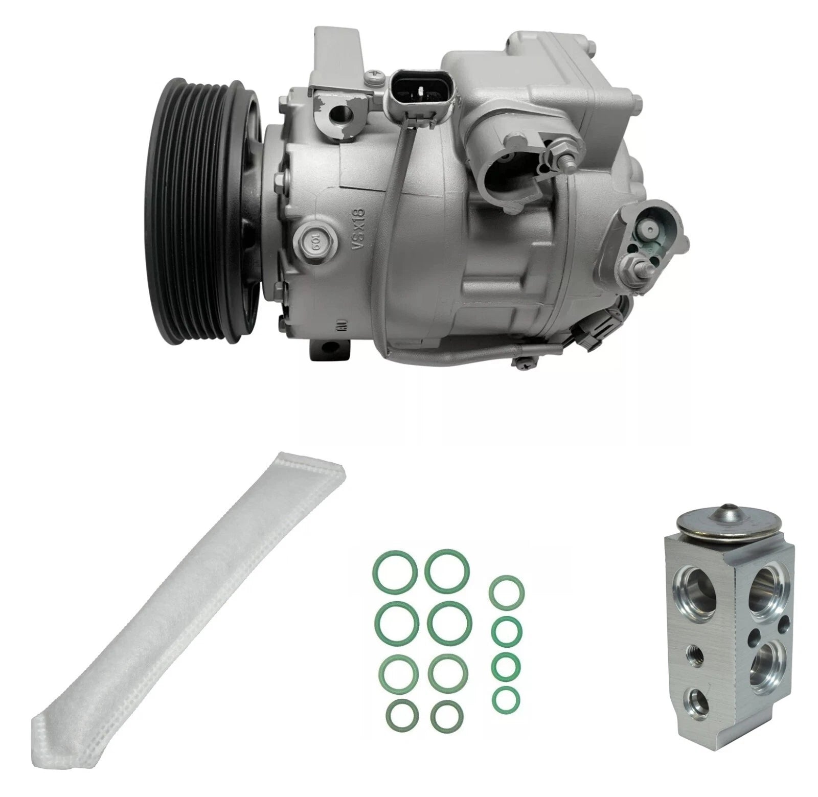 A/C Compressor Kit Replacement for Hyundai Genesis 2011–2014 4.6L V8