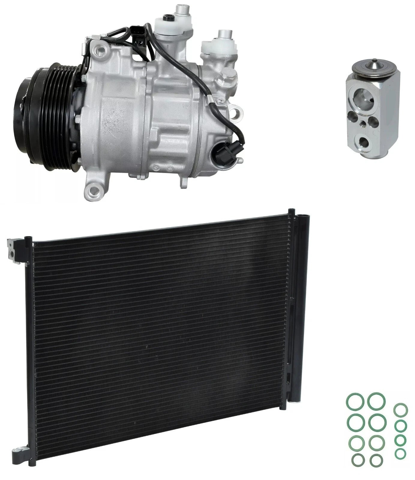 AC Compressor Kit With Condenser for Mercedes C300 2.0L (2016–2016)