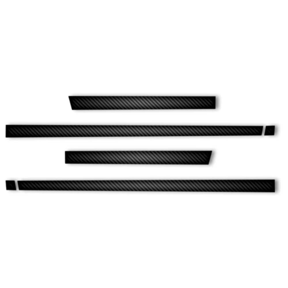 6pc Carbon Fiber 1 1/2"-2 1/4" Accent Trim for 2014-2023 Toyota Highlander