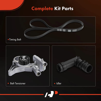 2X Serpentine Belt Drive Component Kit for Buick LeSabre (2000–2005)