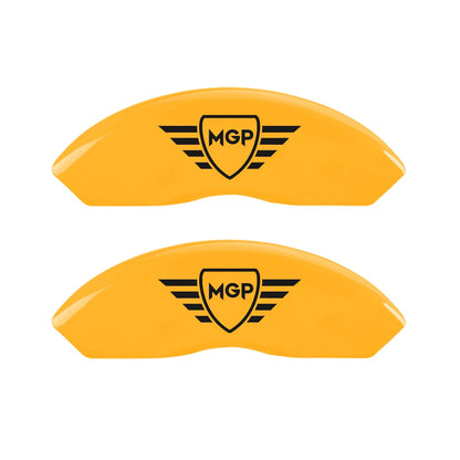 Caliper Covers Set of 4 Yellow w MGP Logo for Lexus GS430 (2006–2007)