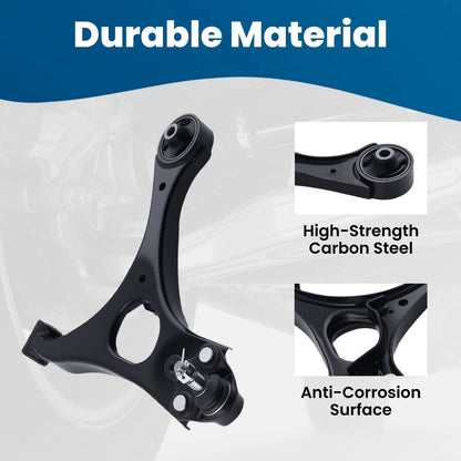 Front Lower Control Arms Kit with Ball Joints and Tie Rods for 2006–2011 Honda Civic