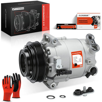 A/C Compressor with Clutch for Chevy Equinox (2016–2017) Malibu (2013–2016)