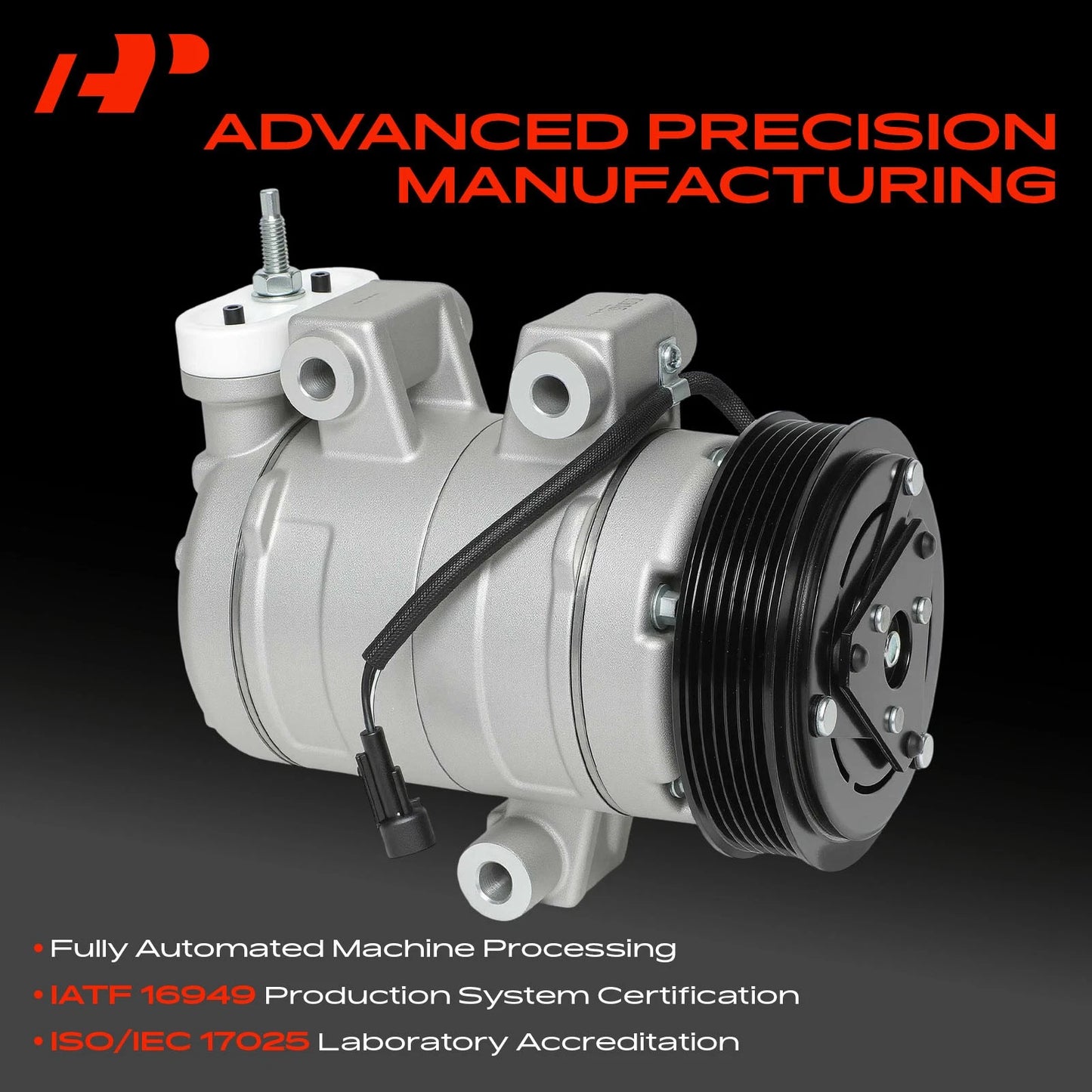 A/C Compressor with Clutch for Chevy Equinox Pontiac Torrent (2006–2009)
