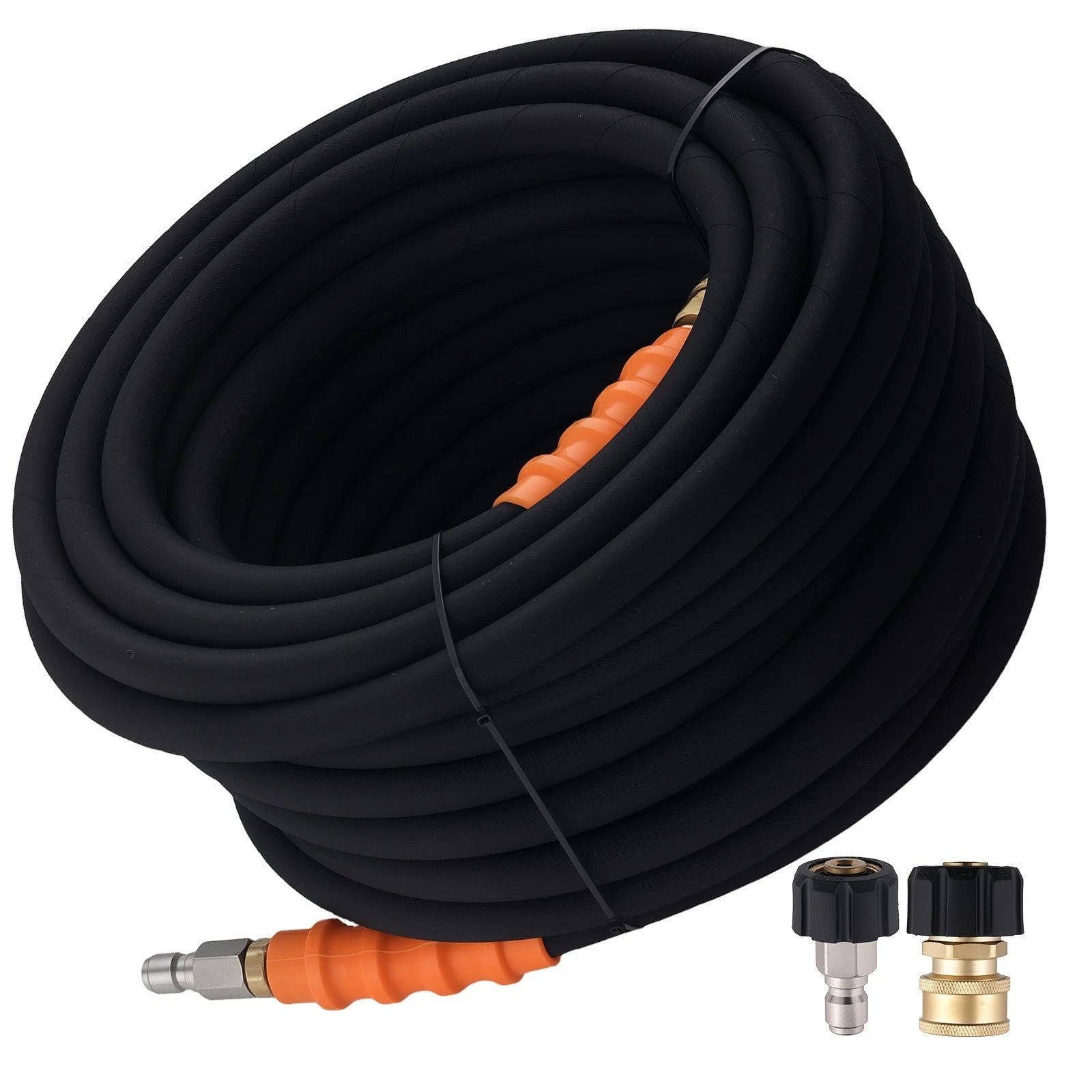 4800 PSI Pressure Washer Hose 75 FT for Swivel Quick Connect (248–248°F)