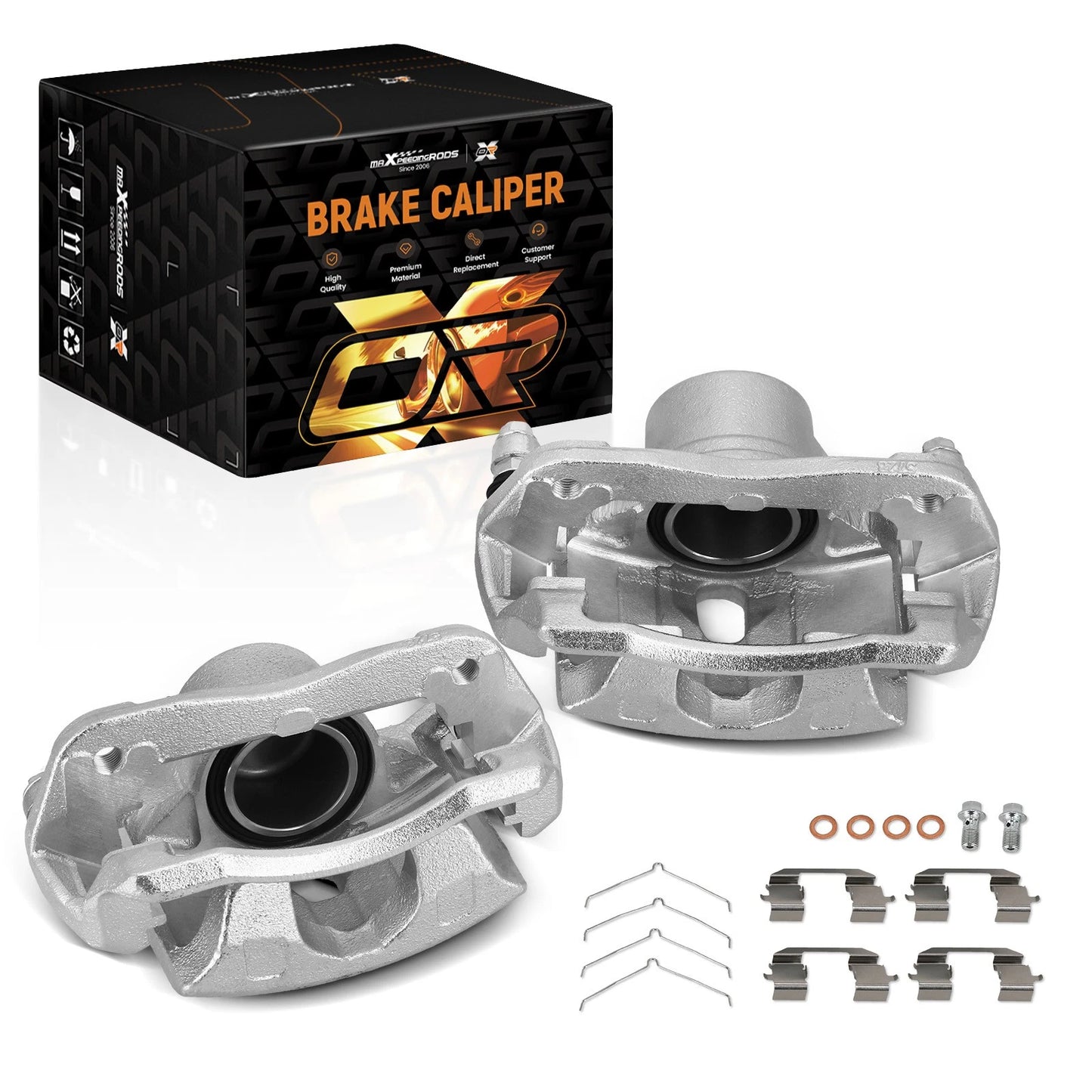 Front Disc Brake Calipers with Bracket for Honda CR-V (2002–2004)