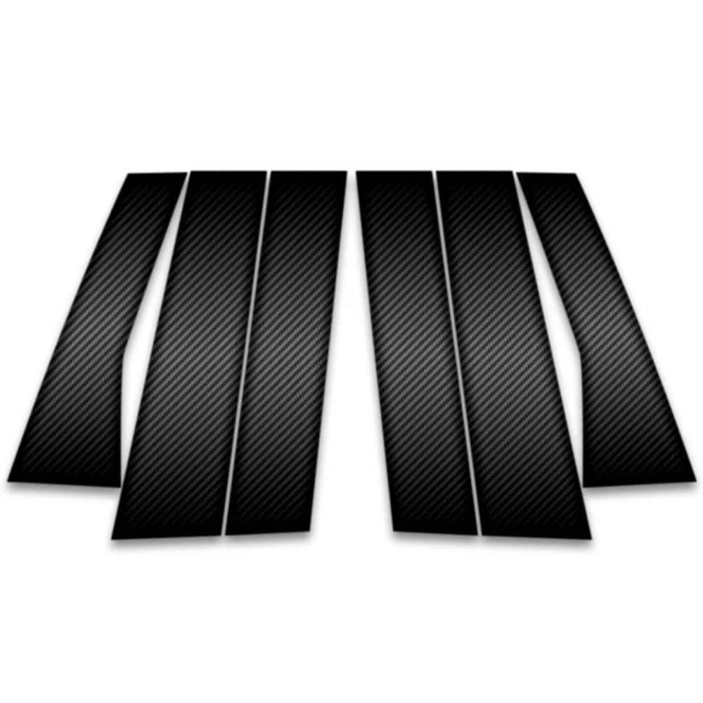 6pc Carbon Fiber Pillar Post Covers for 2007-2013 Mitsubishi Outlander