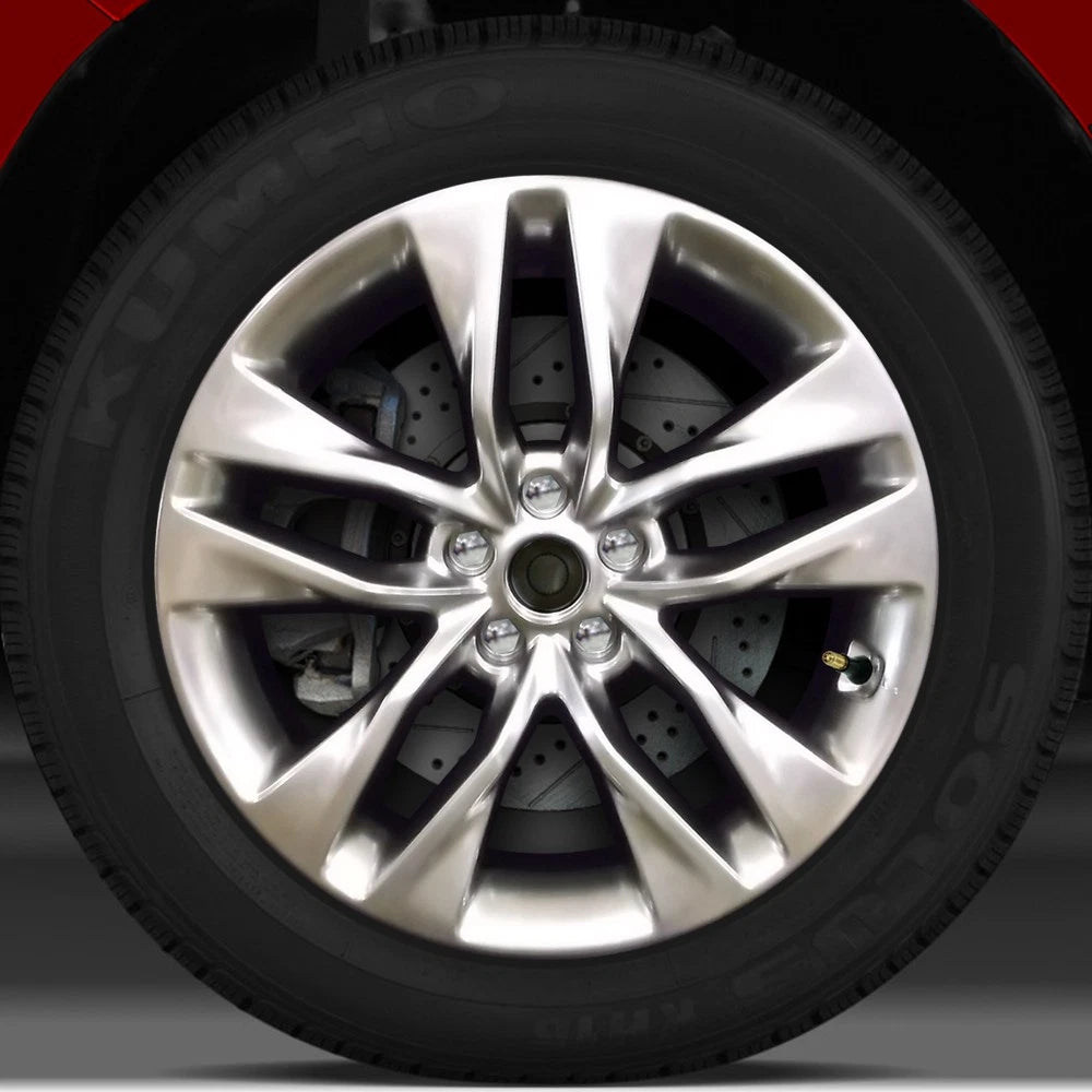 19x8.5 Factory Wheel (Hyper Bright Smoked Silver FF) for 2013-16 Hyundai Genesis