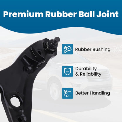 Front Suspension Lower Control Arm with Ball Joint for 07-14 Ford Edge (2Pc)